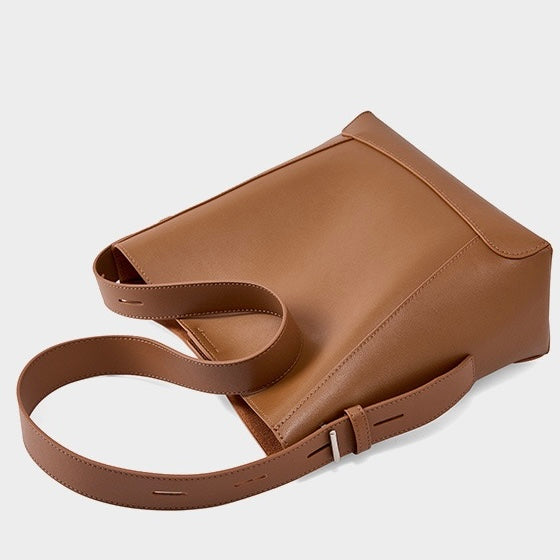 Women’s Genuine Leather Crossbody Shoulder Bucket Bag | Effortless Everyday Elegance