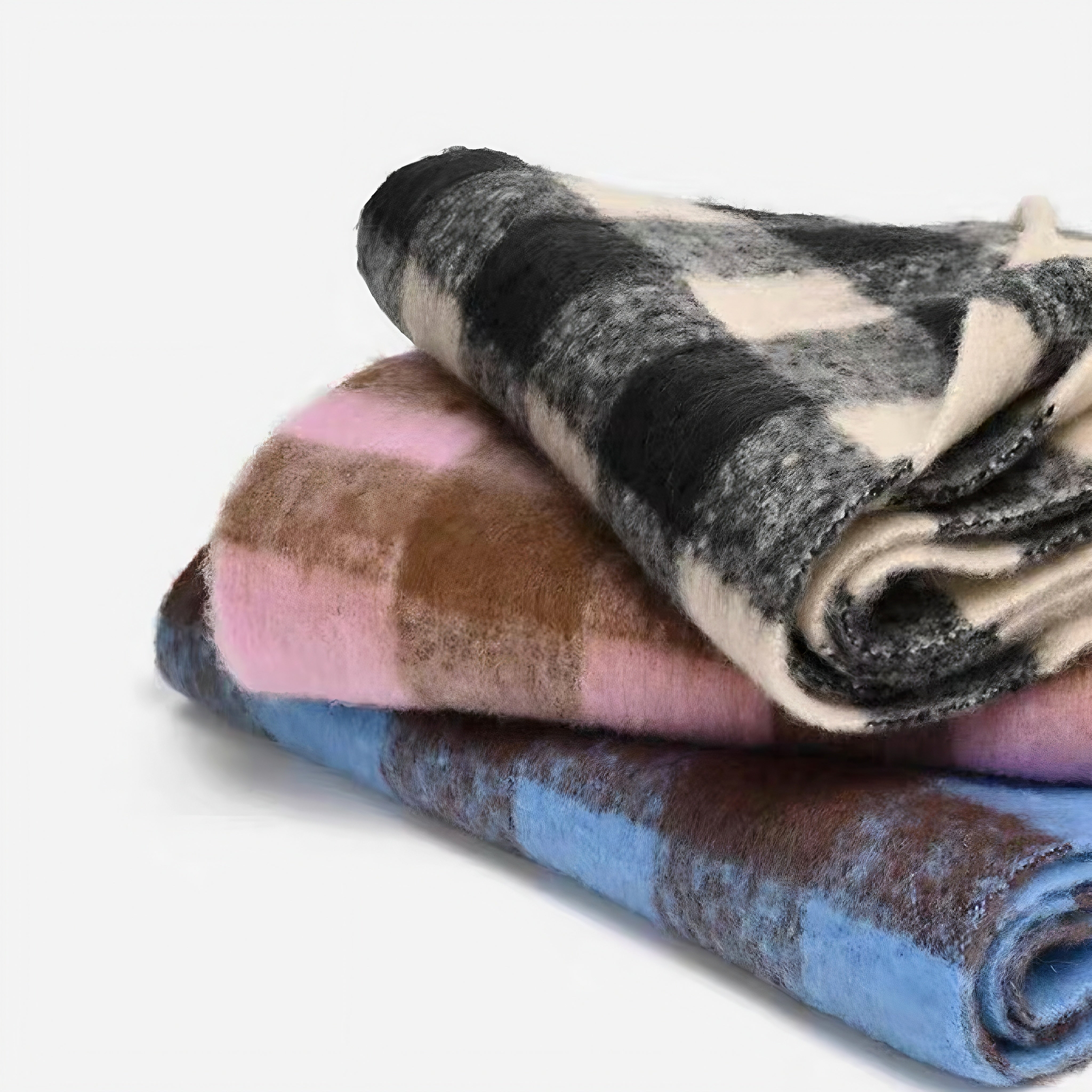 Women’s Blue Plaid Fringed Imitation Cashmere Scarf | Timeless Winter Elegance
