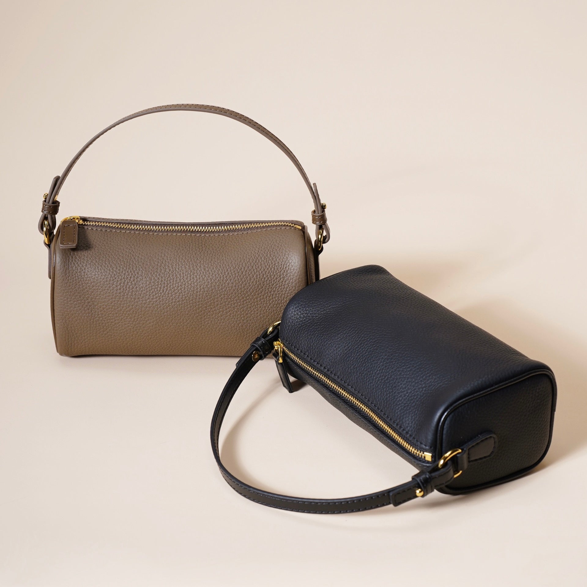 Women’s Genuine Leather Minimalist Quilted Crossbody Clutch Bag | Effortless Elegance