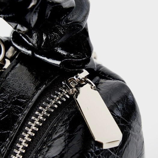 Women’s Genuine Leather Crossbody Bag | Beaded Bento Box Elegance