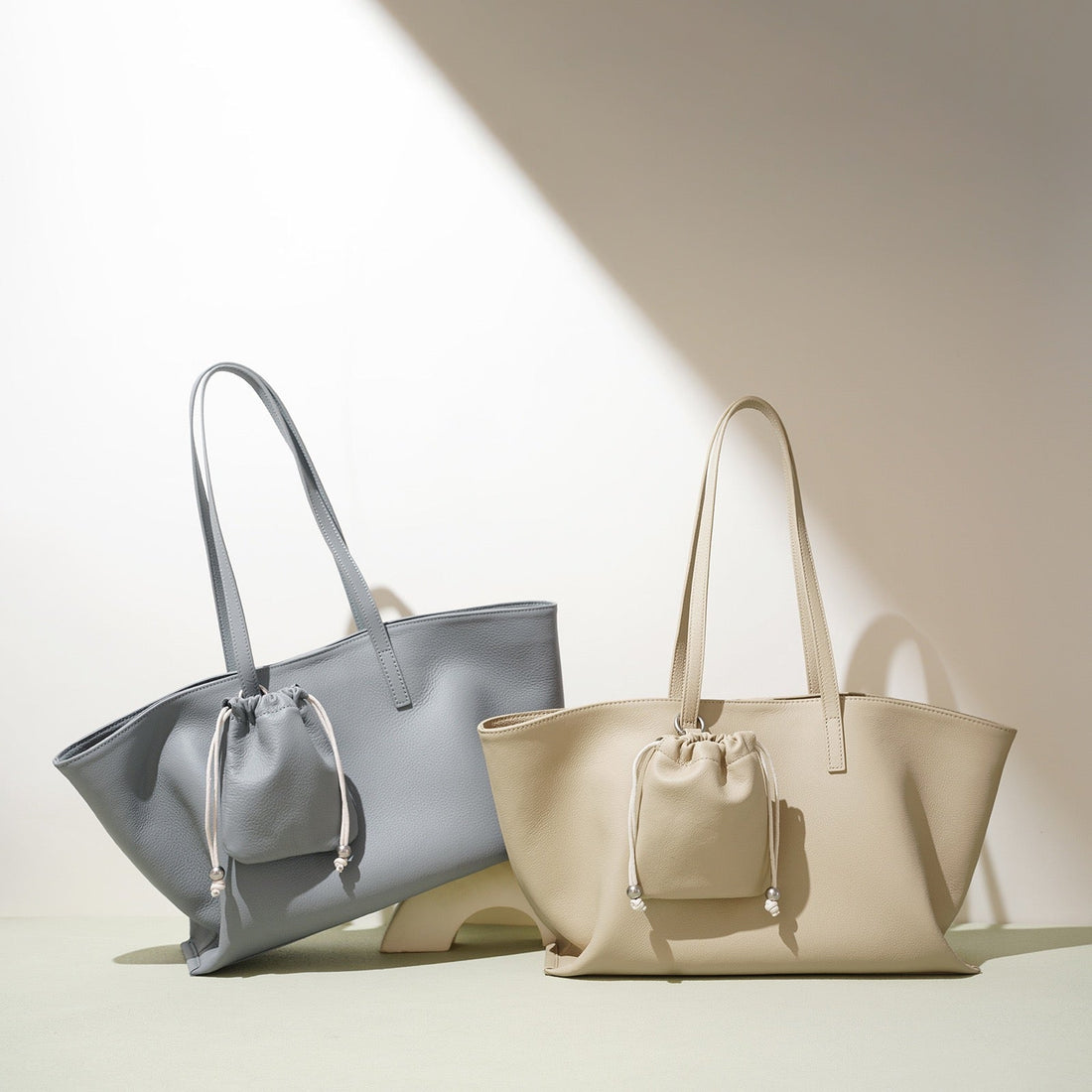 Versatile Women’s Genuine Leather Parent-Child Tote Bag | Effortless Coordinated Elegance
