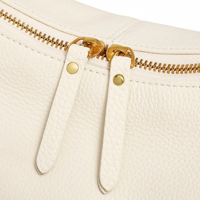 Women’s Genuine Leather Baguette Dumpling Bag | Effortless Everyday Elegance
