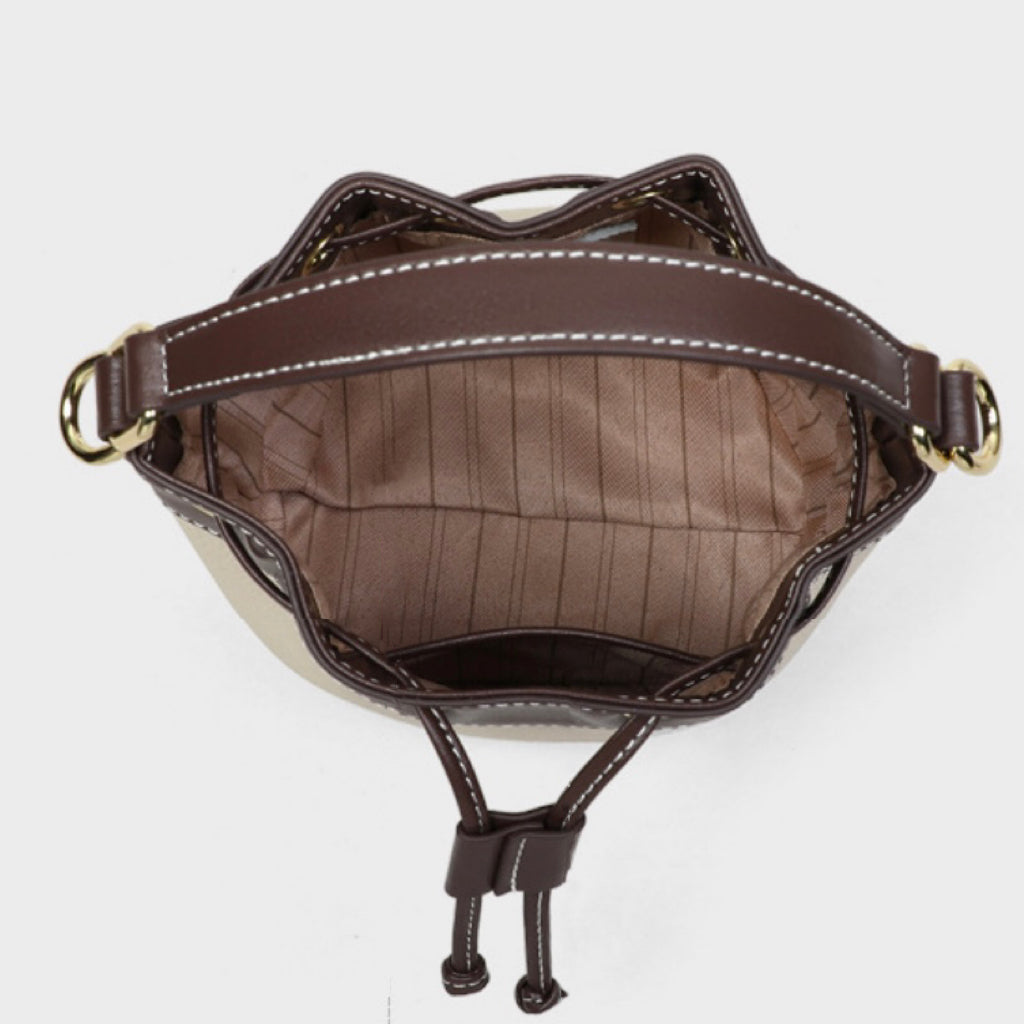 Women’s Genuine Leather Pendant Bucket Crossbody Bag | Effortless Everyday Elegance