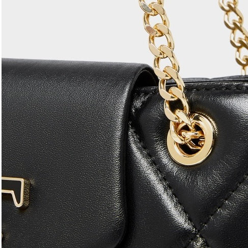 Women’s Genuine Leather Chain Shoulder Crossbody Bag | Effortless Commuter Elegance
