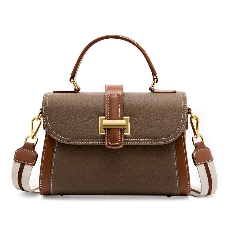 Women’s Leather Structured Top Handle Crossbody Bag | Effortless Elegance