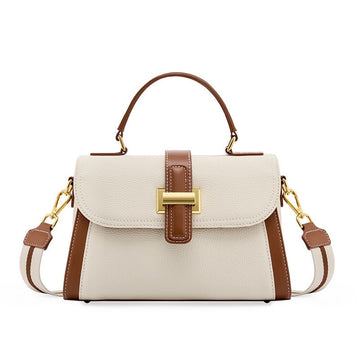 Women’s Leather Structured Top Handle Crossbody Bag | Effortless Elegance