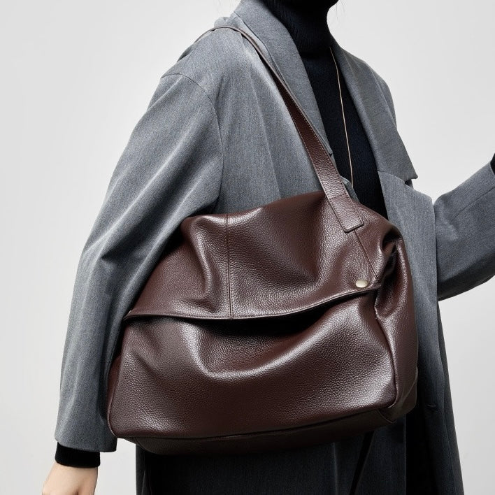 Women’s Genuine Leather Tote Bag | Effortless Minimalist Elegance