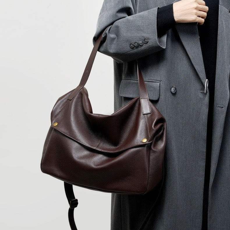 Women’s Genuine Leather Tote Bag | Effortless Minimalist Elegance