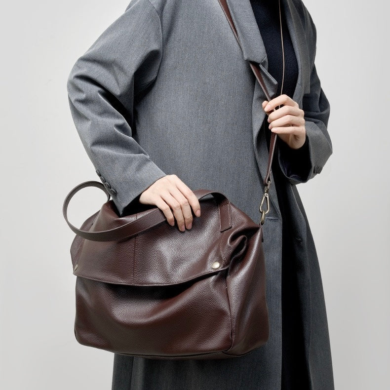 Women’s Genuine Leather Tote Bag | Effortless Minimalist Elegance