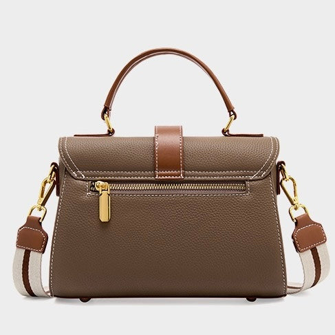 Women’s Leather Structured Top Handle Crossbody Bag | Effortless Elegance