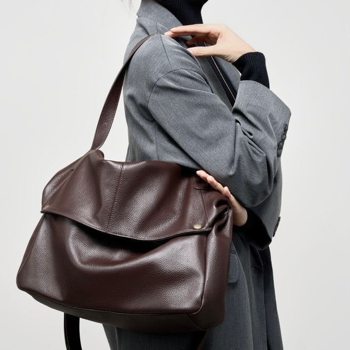 Women’s Genuine Leather Tote Bag | Effortless Minimalist Elegance