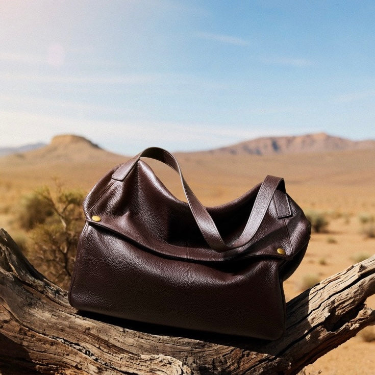 Women’s Genuine Leather Tote Bag | Effortless Minimalist Elegance