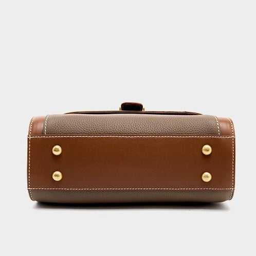 Women’s Leather Structured Top Handle Crossbody Bag | Effortless Elegance