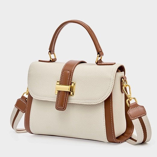 Women’s Leather Structured Top Handle Crossbody Bag | Effortless Elegance