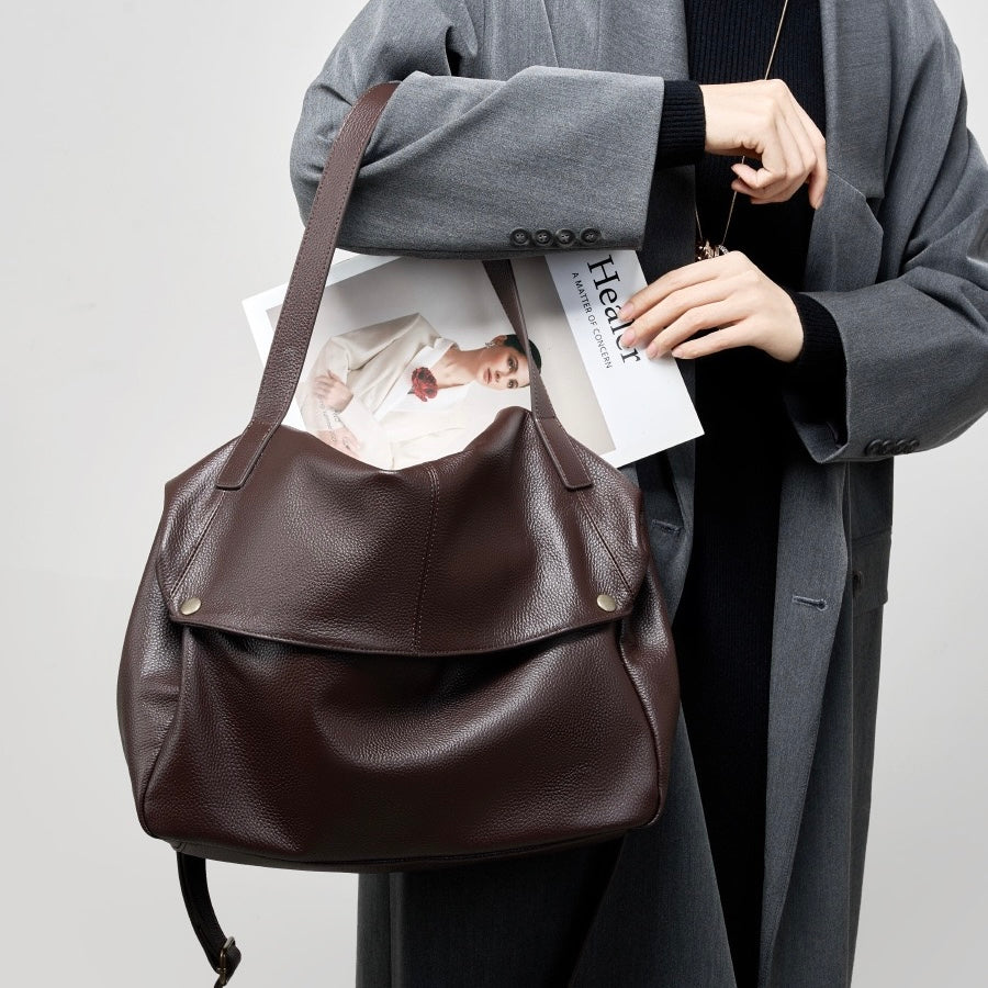 Women’s Genuine Leather Tote Bag | Effortless Minimalist Elegance