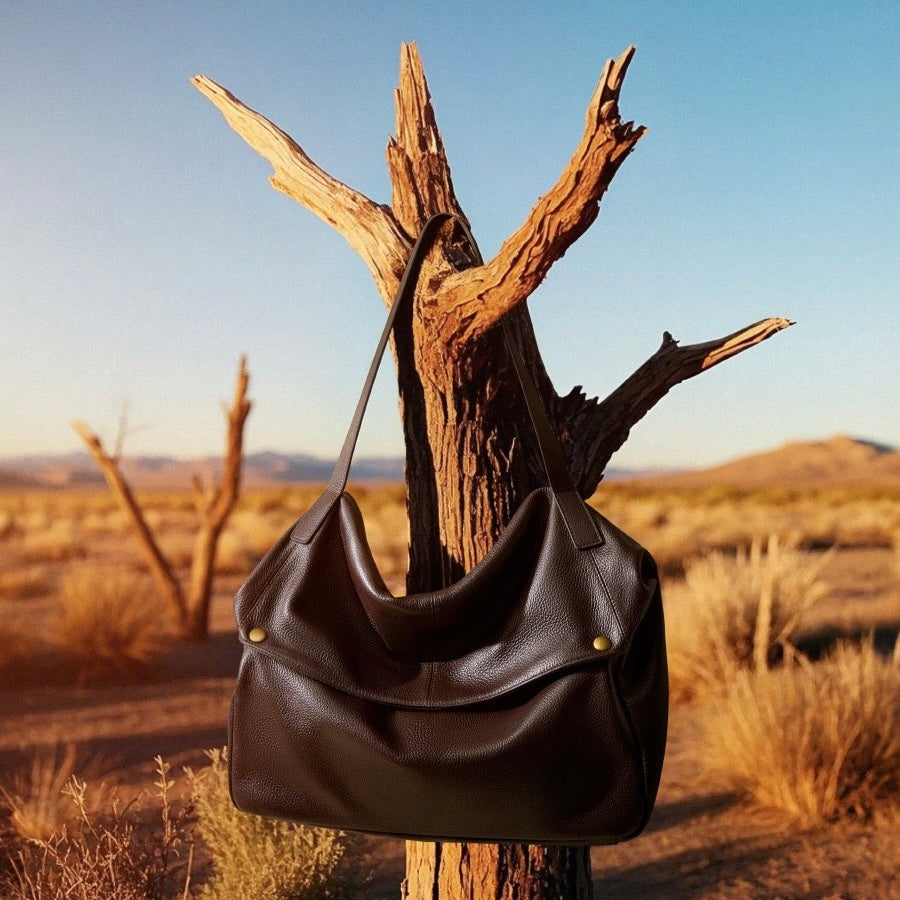 Women’s Genuine Leather Tote Bag | Effortless Minimalist Elegance