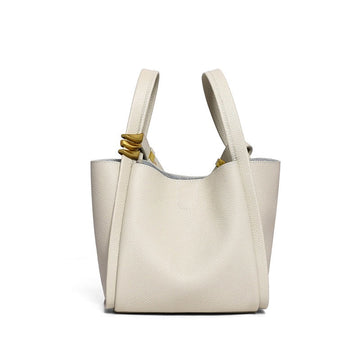 Women’s Genuine Leather Mini Crossbody Bucket Bag | Effortless Everyday Elegance