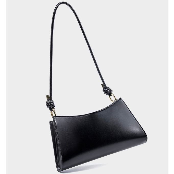 Women’s Genuine Leather Underarm Baguette Bag | Effortless Understated Luxury