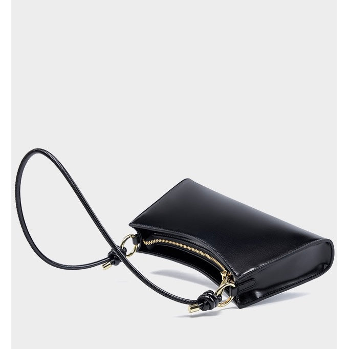Women’s Genuine Leather Underarm Baguette Bag | Effortless Understated Luxury