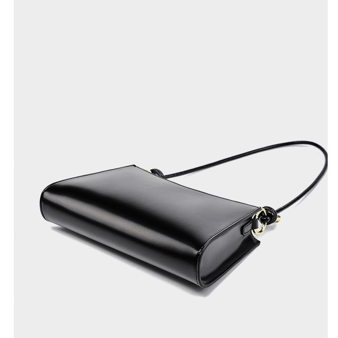 Women’s Genuine Leather Underarm Baguette Bag | Effortless Understated Luxury
