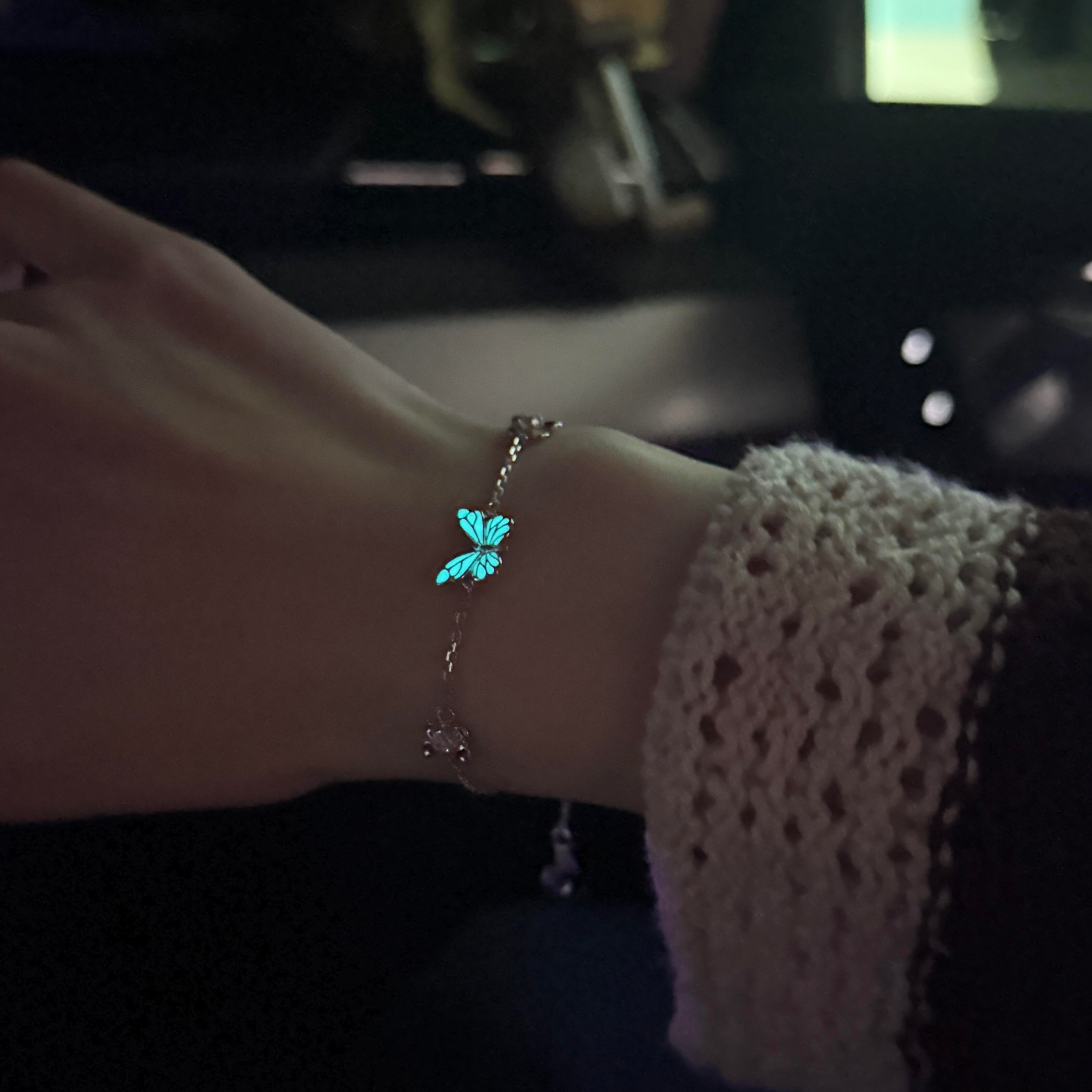 Blue Butterfly Bracelet | Luminous Dream Elegance