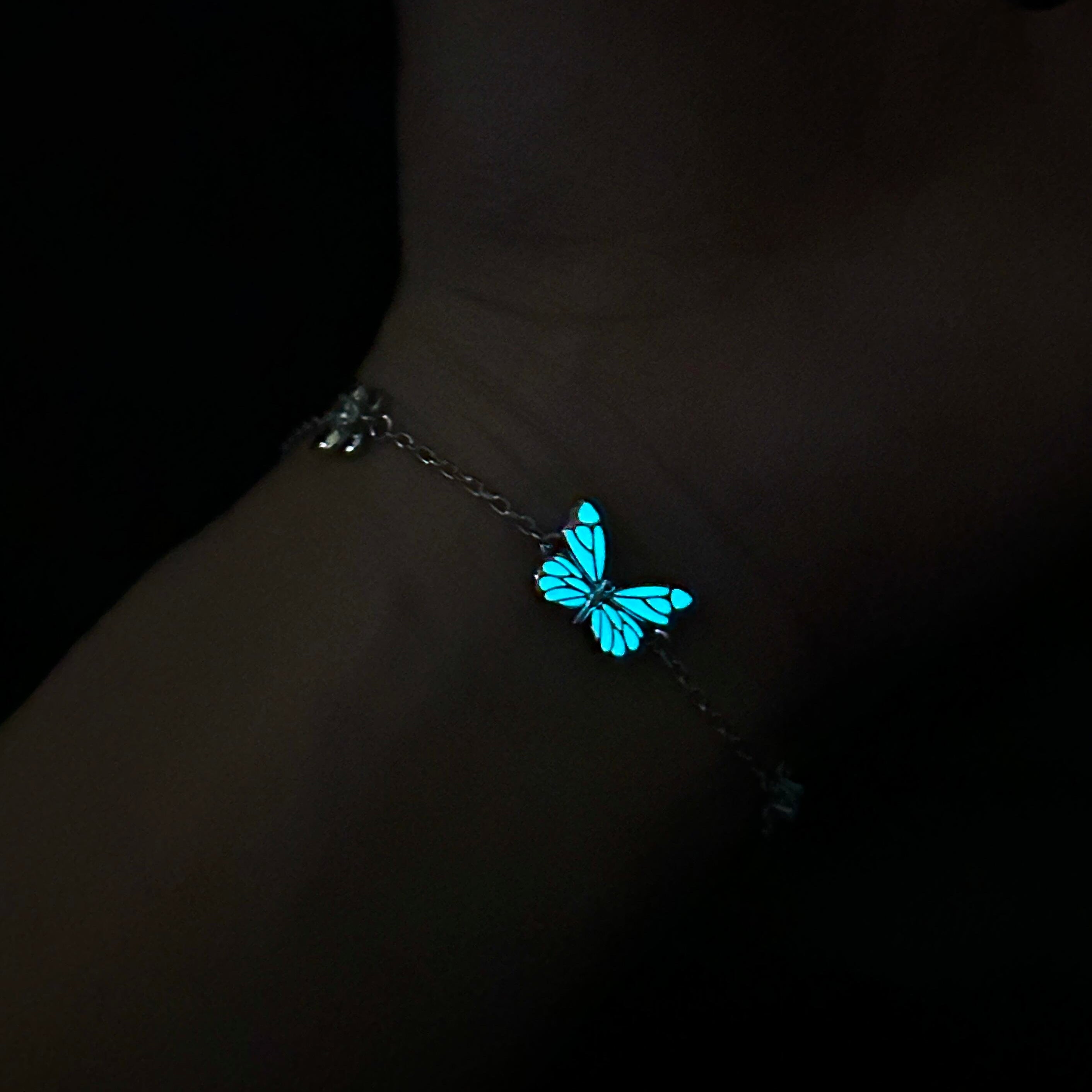 Blue Butterfly Bracelet | Luminous Dream Elegance