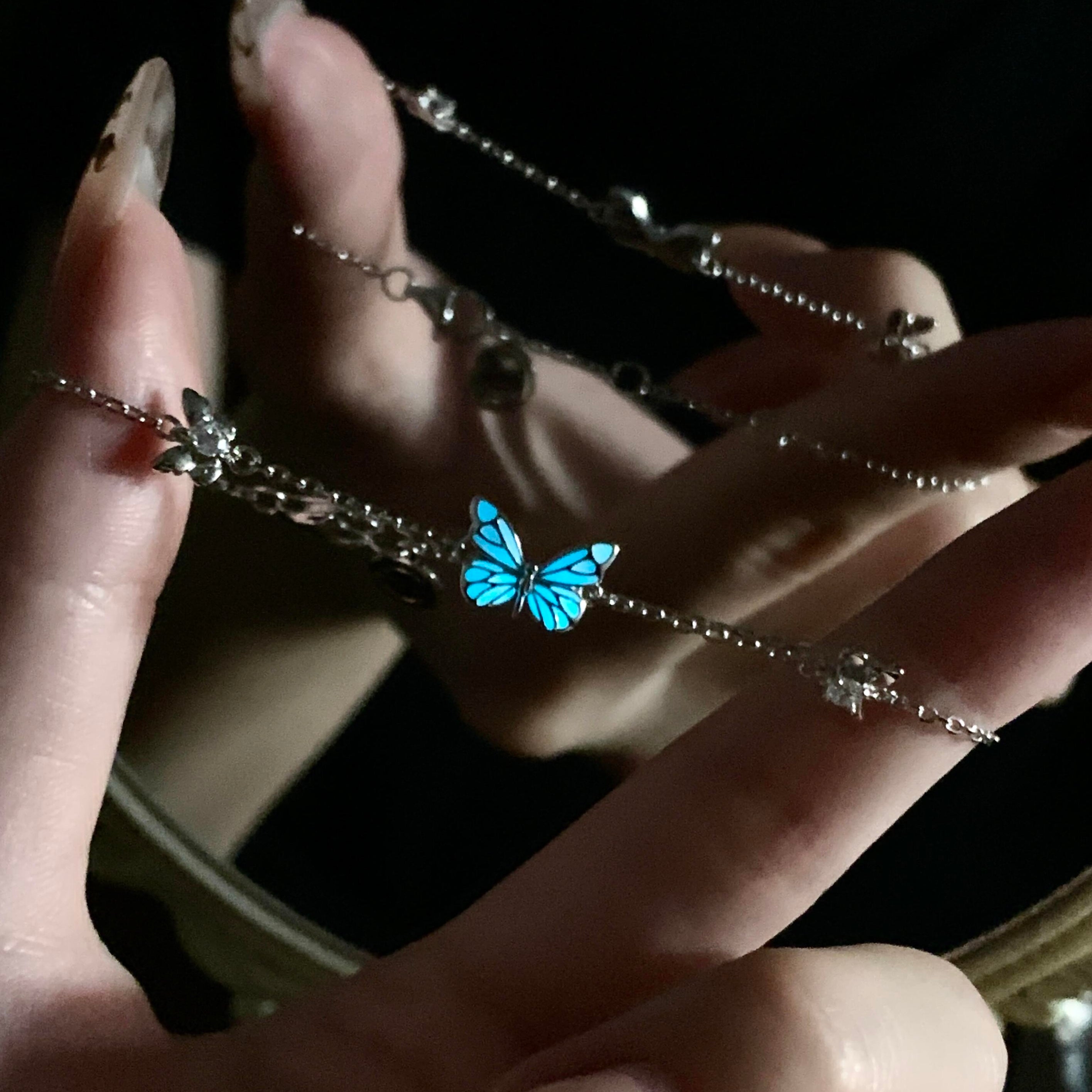 Blue Butterfly Bracelet | Luminous Dream Elegance