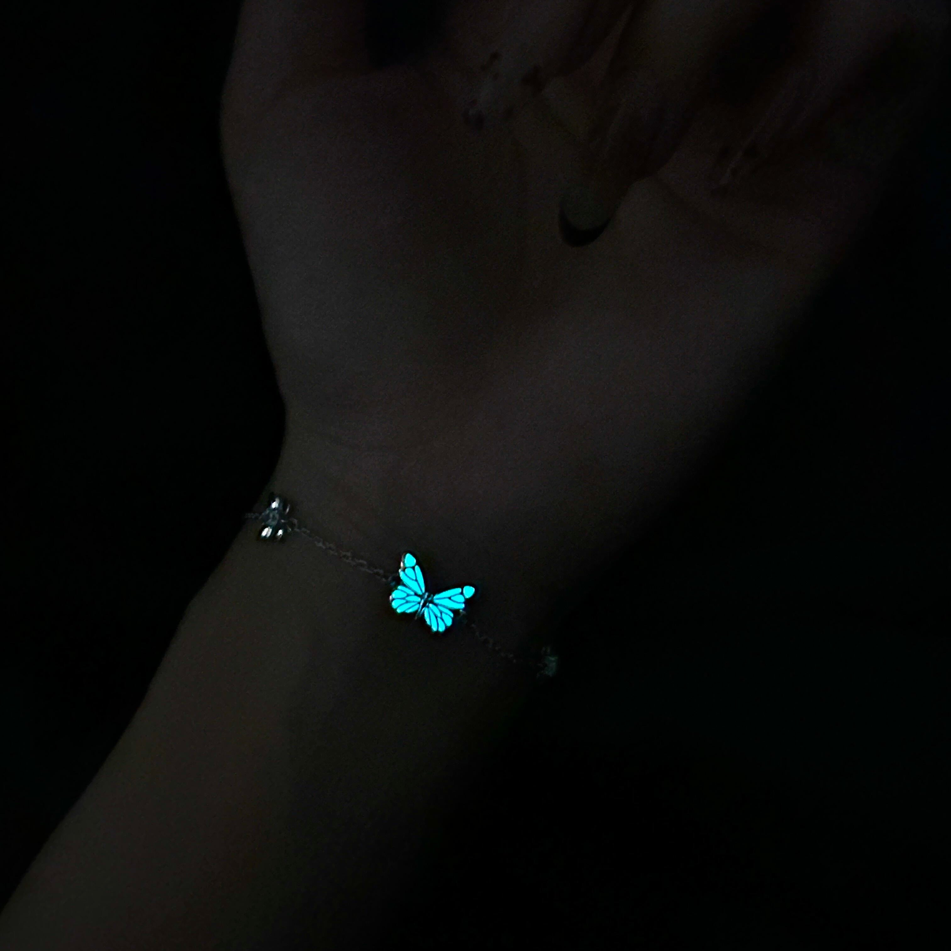 Blue Butterfly Bracelet | Luminous Dream Elegance