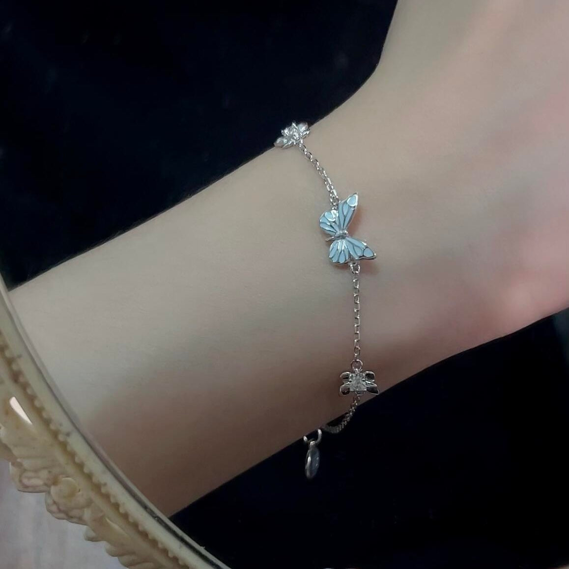 Blue Butterfly Bracelet | Luminous Dream Elegance