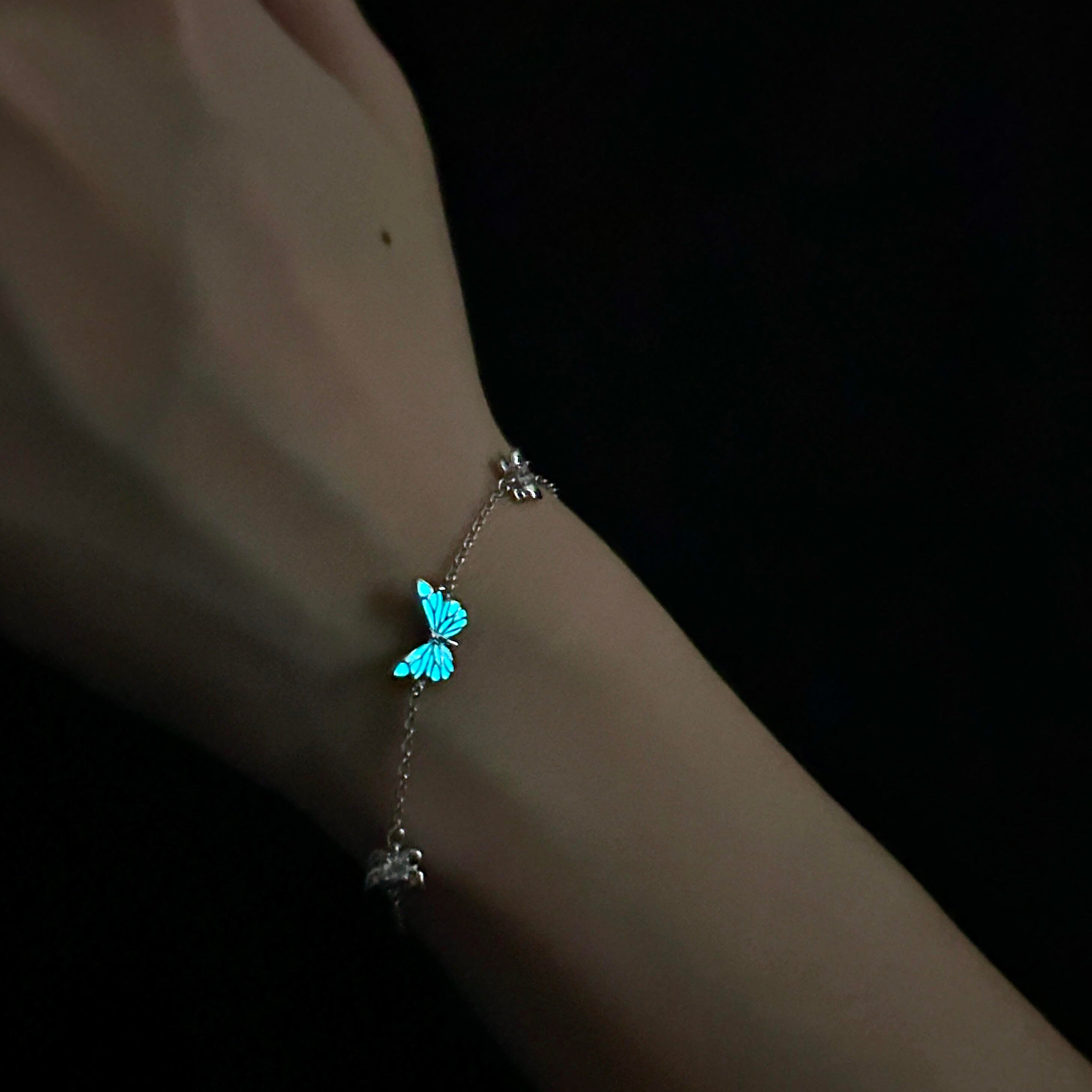 Blue Butterfly Bracelet | Luminous Dream Elegance
