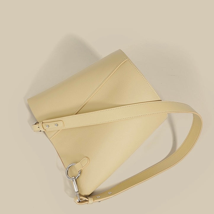 Women’s Genuine Leather Bucket Bag | Effortless Adjustable Strap Elegance