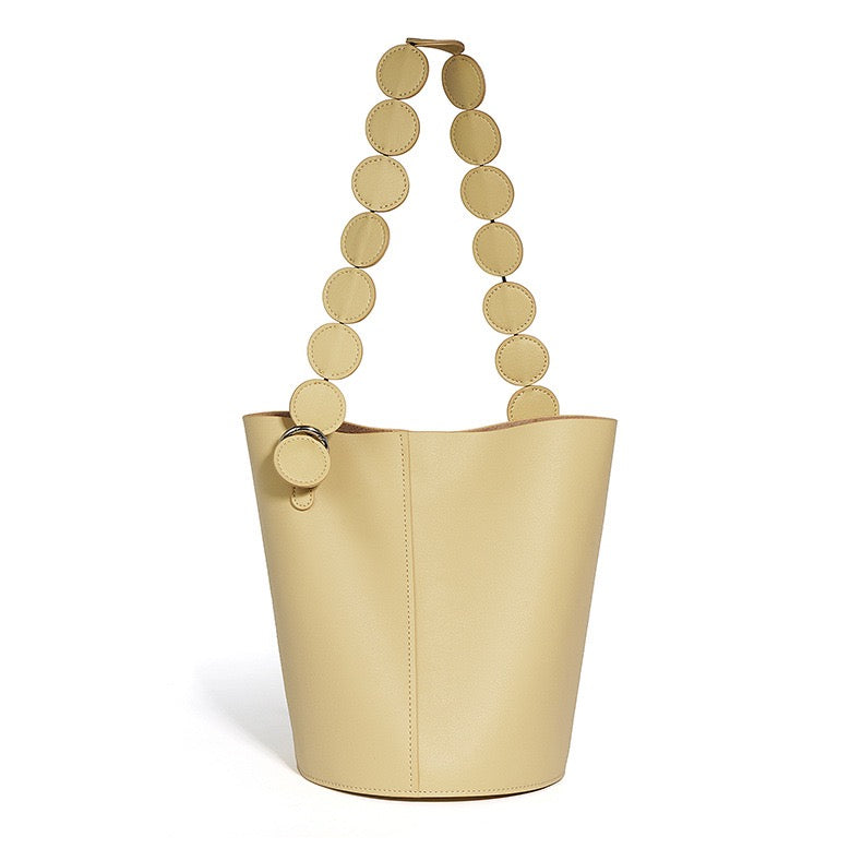 Women’s Genuine Leather Bucket Bag | Effortless Adjustable Strap Elegance