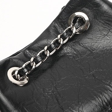 Women’s Genuine Leather Quilted Chain Bucket Bag | Effortless Everyday Elegance