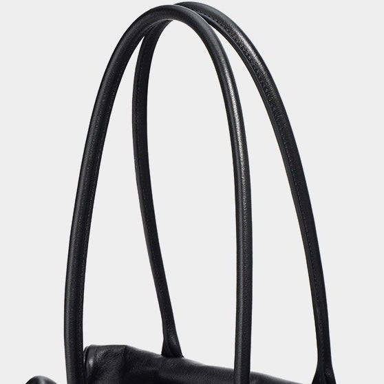 Women’s Genuine Leather Triangle Barrel Shoulder Bag | Effortless Vintage Poise
