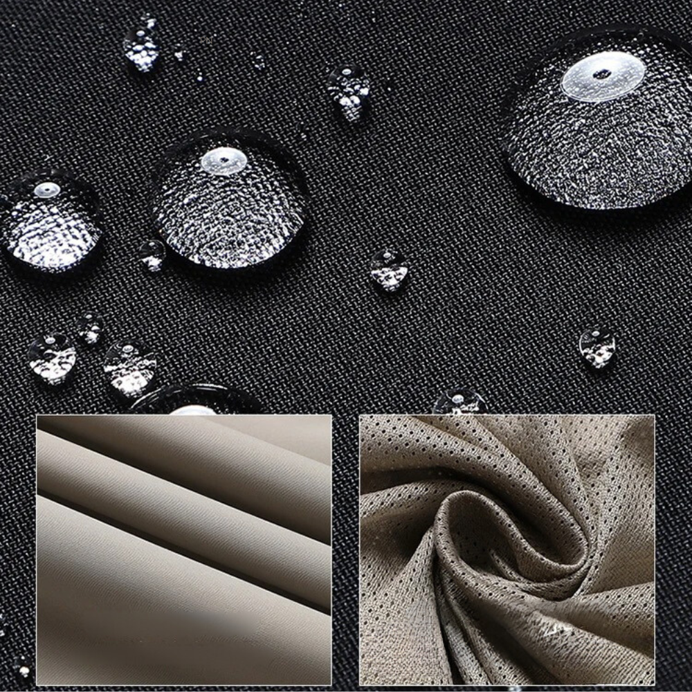 Men’s Two-Tone Hooded Windbreaker | Refined All-Season Urban Ease