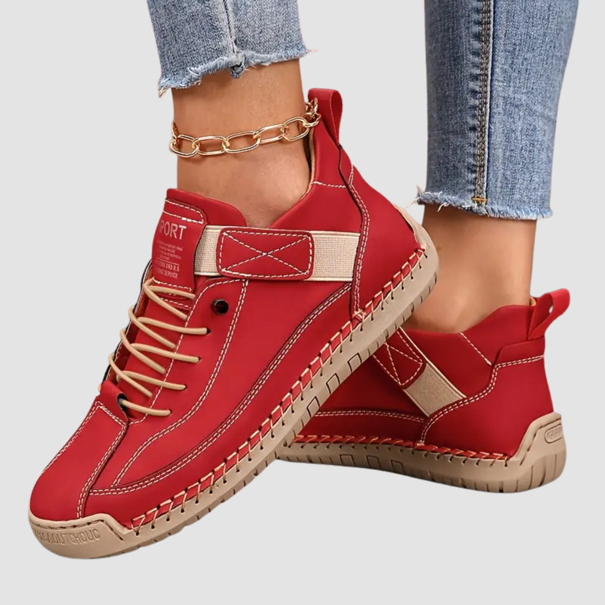 Mia | Premium Leather Orthopaedic Sneakers | Lightweight Breathable All-Day Comfort