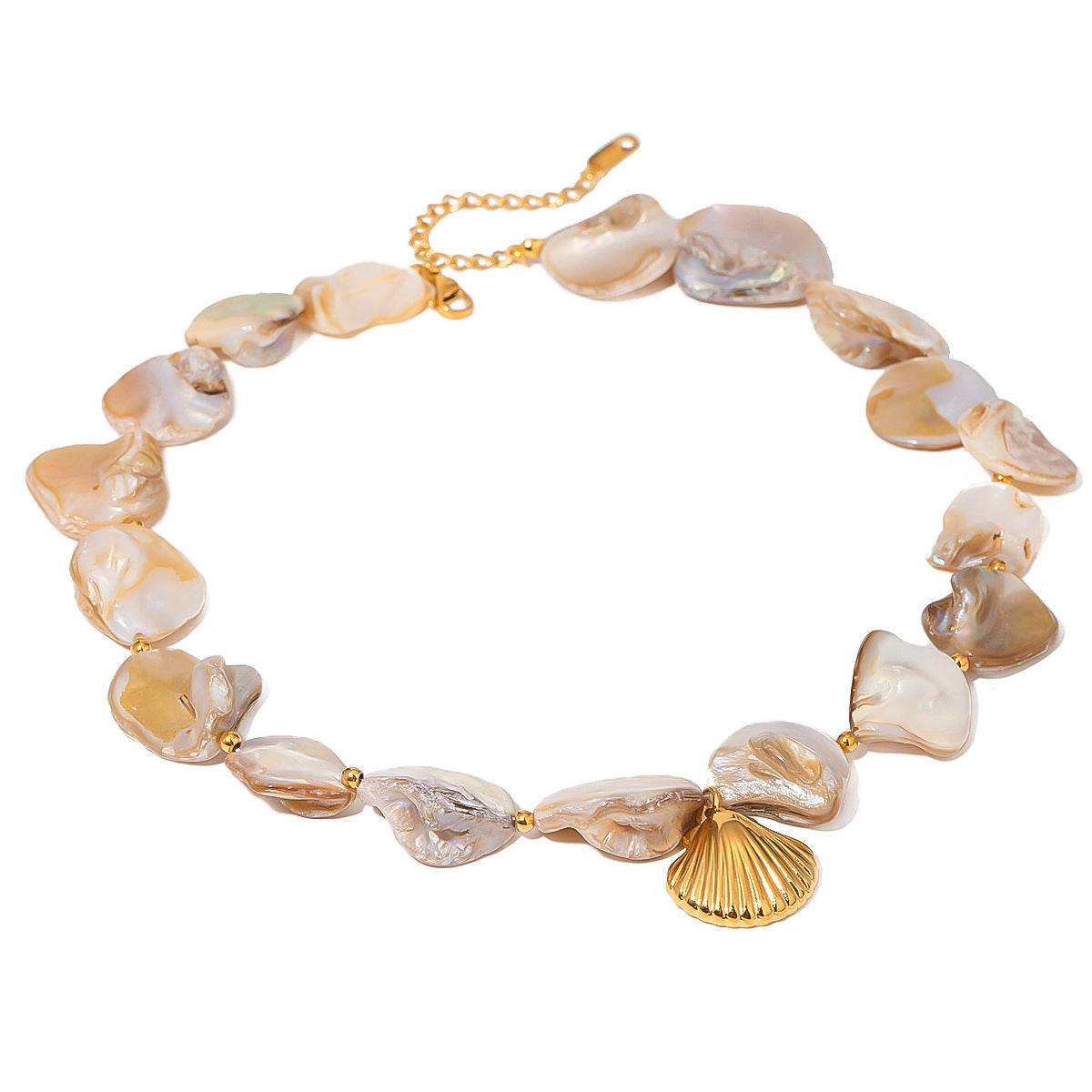 Natural Shell String Pendant Necklace | Effortless Coastal Elegance
