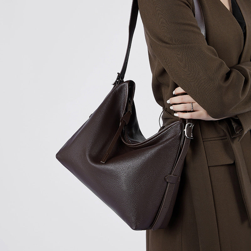 Women's Retro Genuine Leather Shoulder Bag | Effortless Elegance