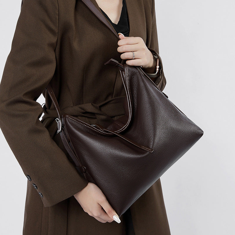 Women's Retro Genuine Leather Shoulder Bag | Effortless Elegance