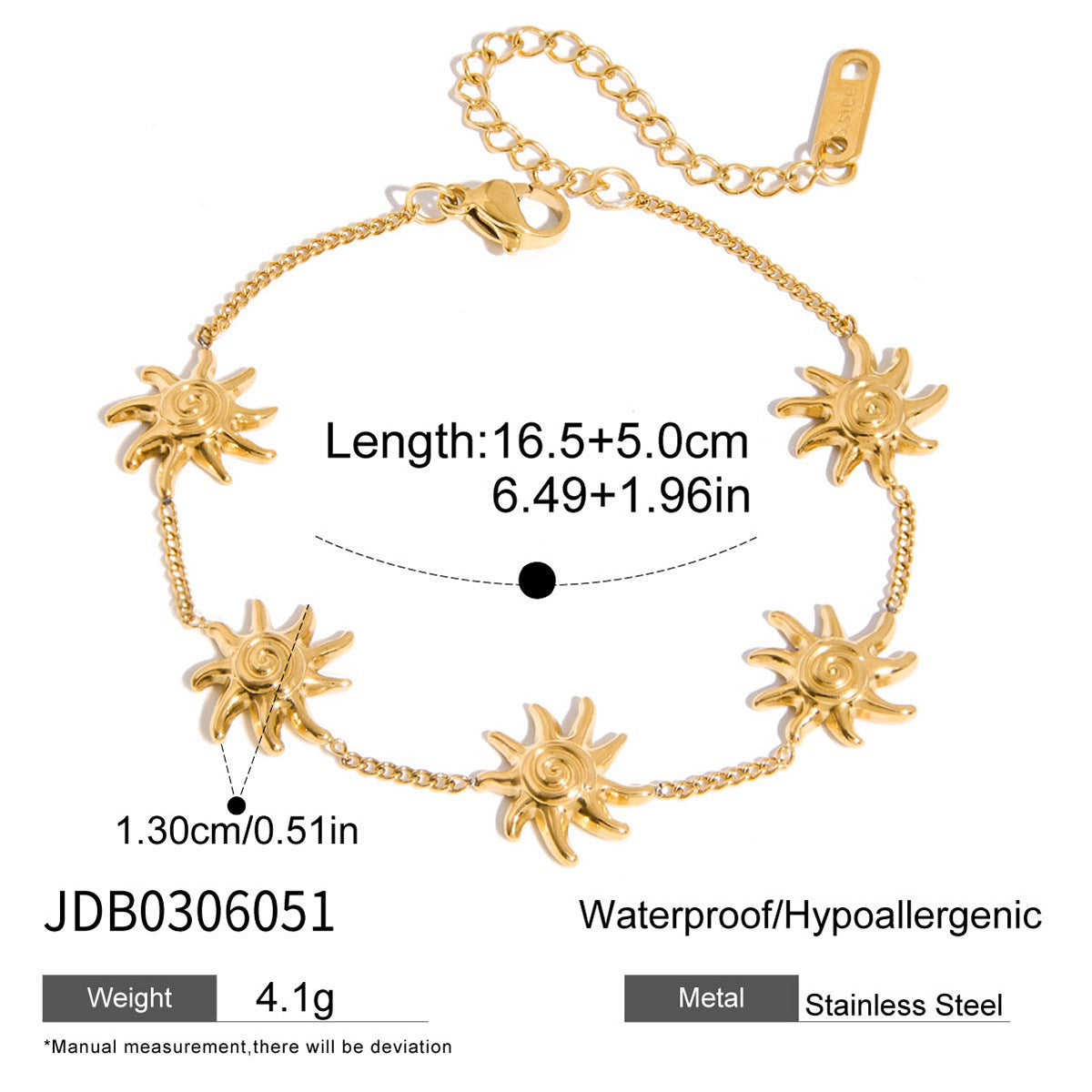 Eclipse Moon & Sun Bracelet | Celestial Balance and Effortless Elegance