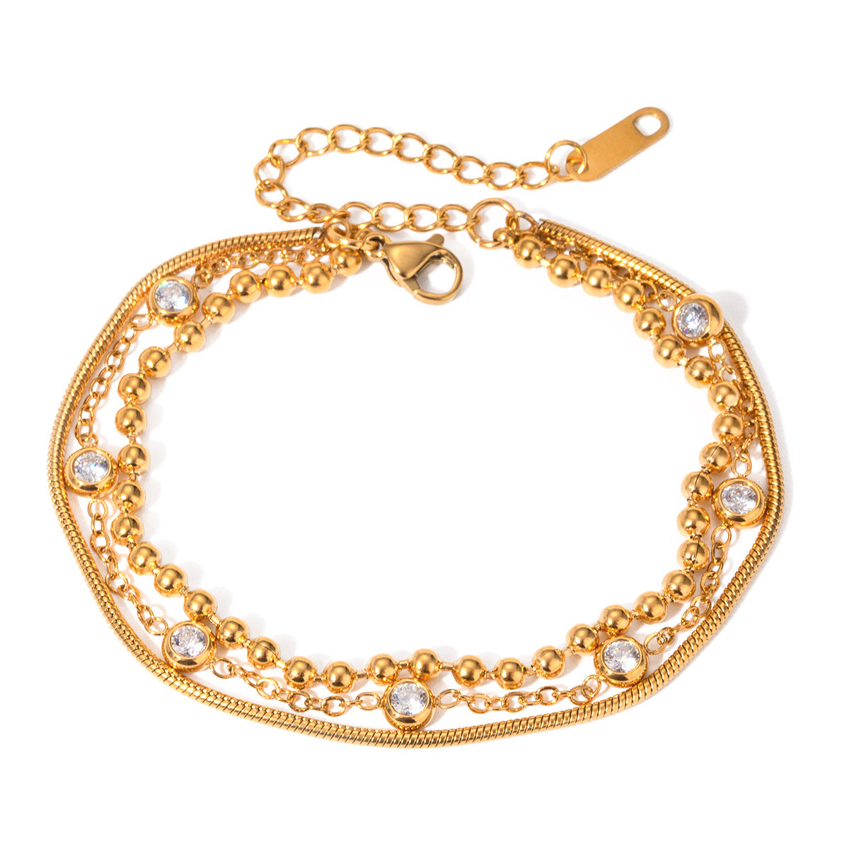 Women's Multi-Layer Zircon Bracelet | Subtle Radiance For Timeless Elegance