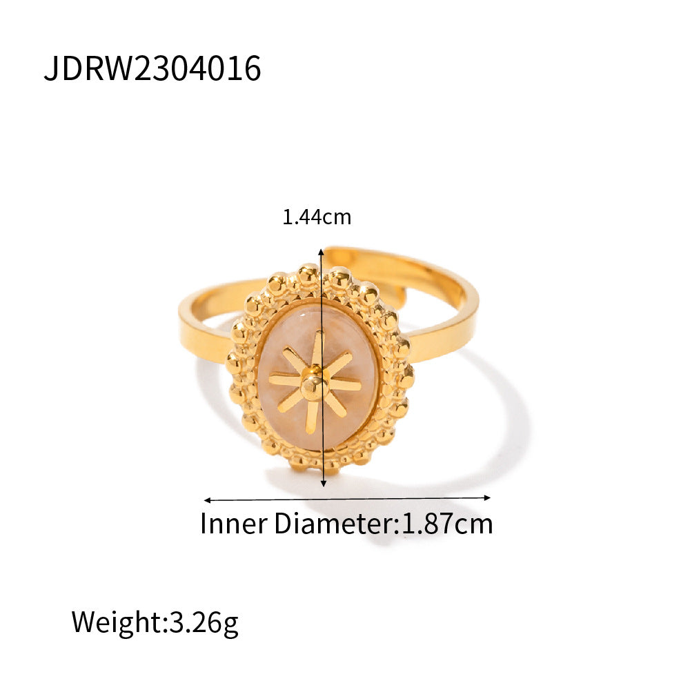 Women’s Stainless Steel Ring | French Retro Parisian Elegance