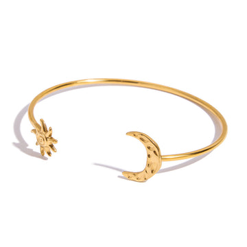 Eclipse Moon & Sun Bracelet | Celestial Balance and Effortless Elegance
