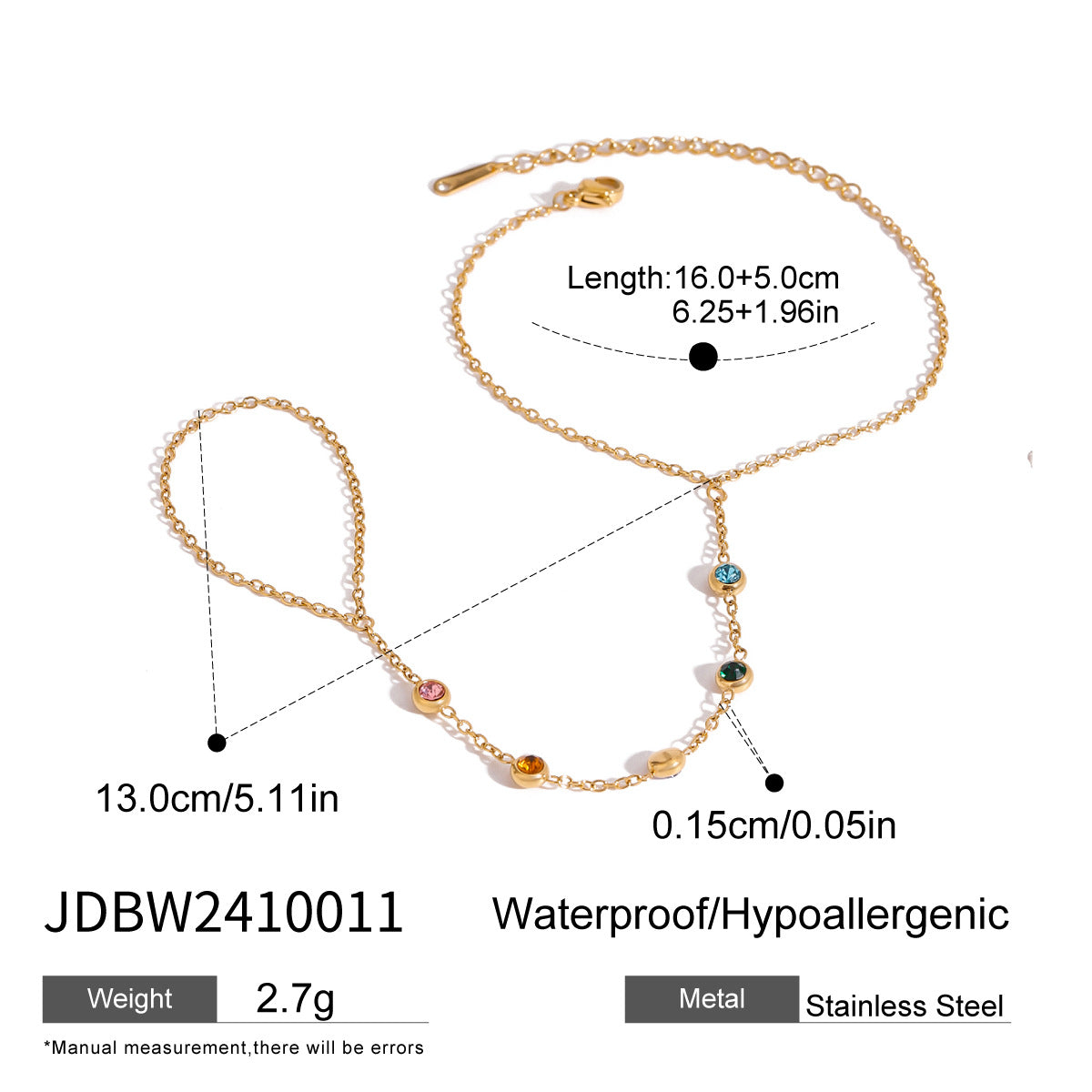 Colored Diamond Bracelet | Effortless Minimalist Elegance