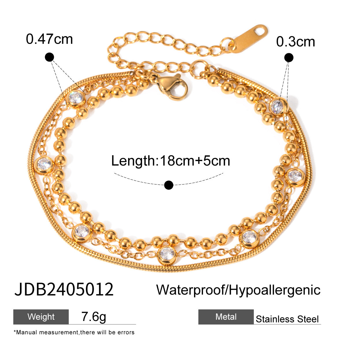 Women's Multi-Layer Zircon Bracelet | Subtle Radiance For Timeless Elegance