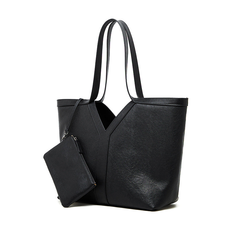 Women’s Genuine Leather Tote Bag | Effortless Autumn Elegance