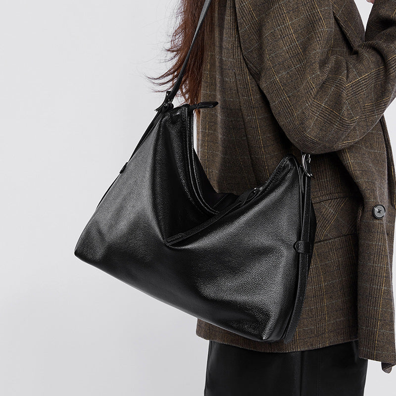 Women's Retro Genuine Leather Shoulder Bag | Effortless Elegance