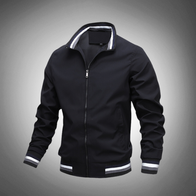 Men’s Waterproof Bomber Jacket | Modern City Layering Ease