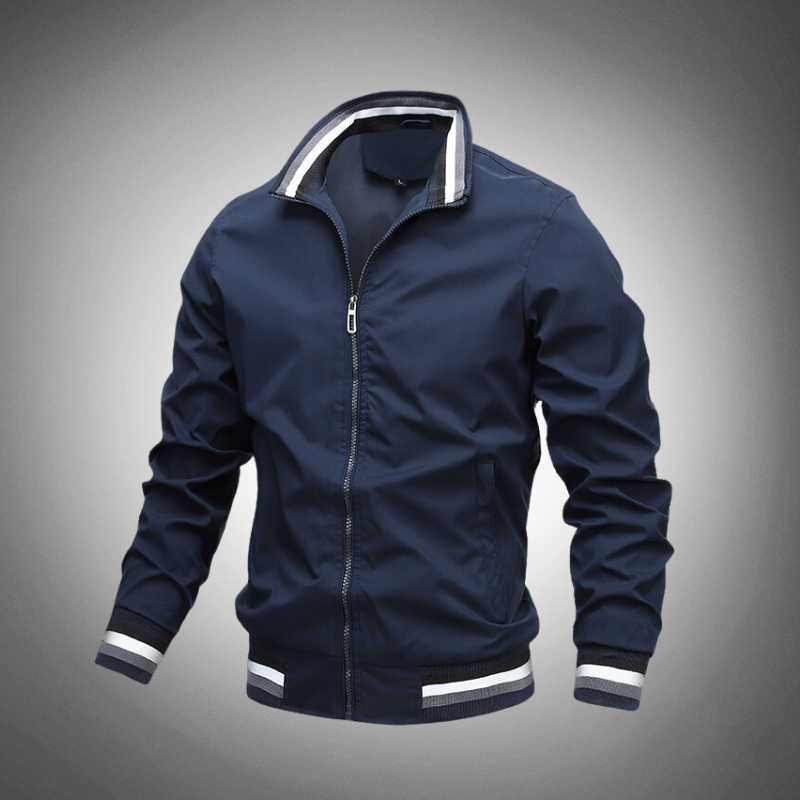 Men’s Waterproof Bomber Jacket | Modern City Layering Ease