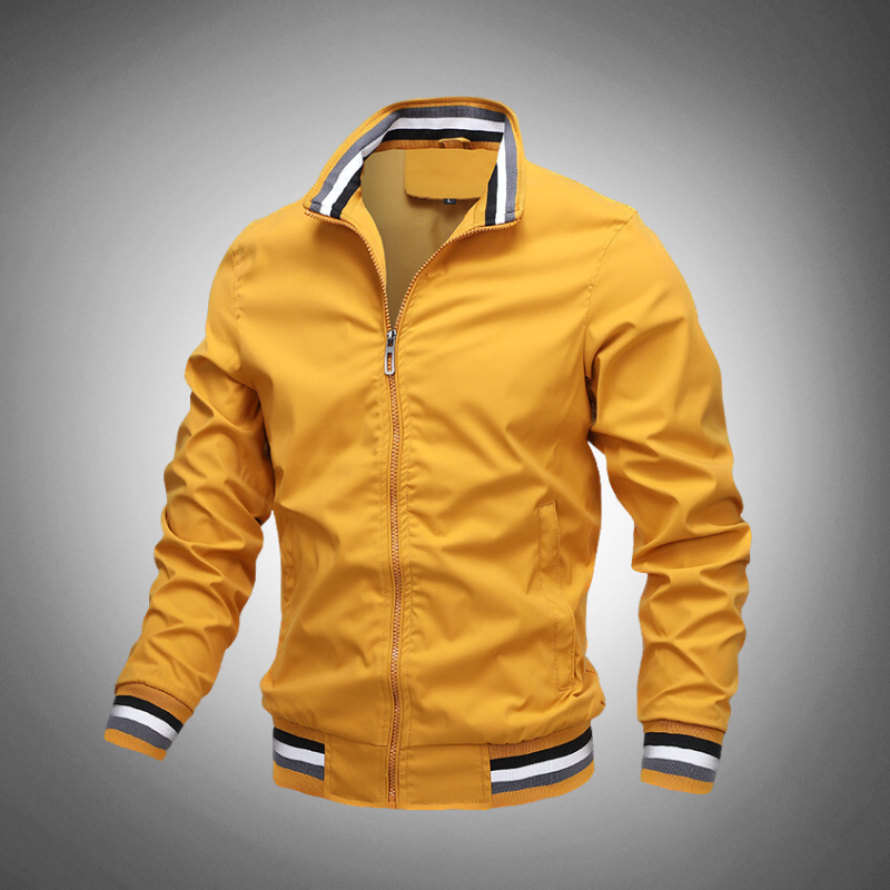 Men’s Waterproof Bomber Jacket | Modern City Layering Ease